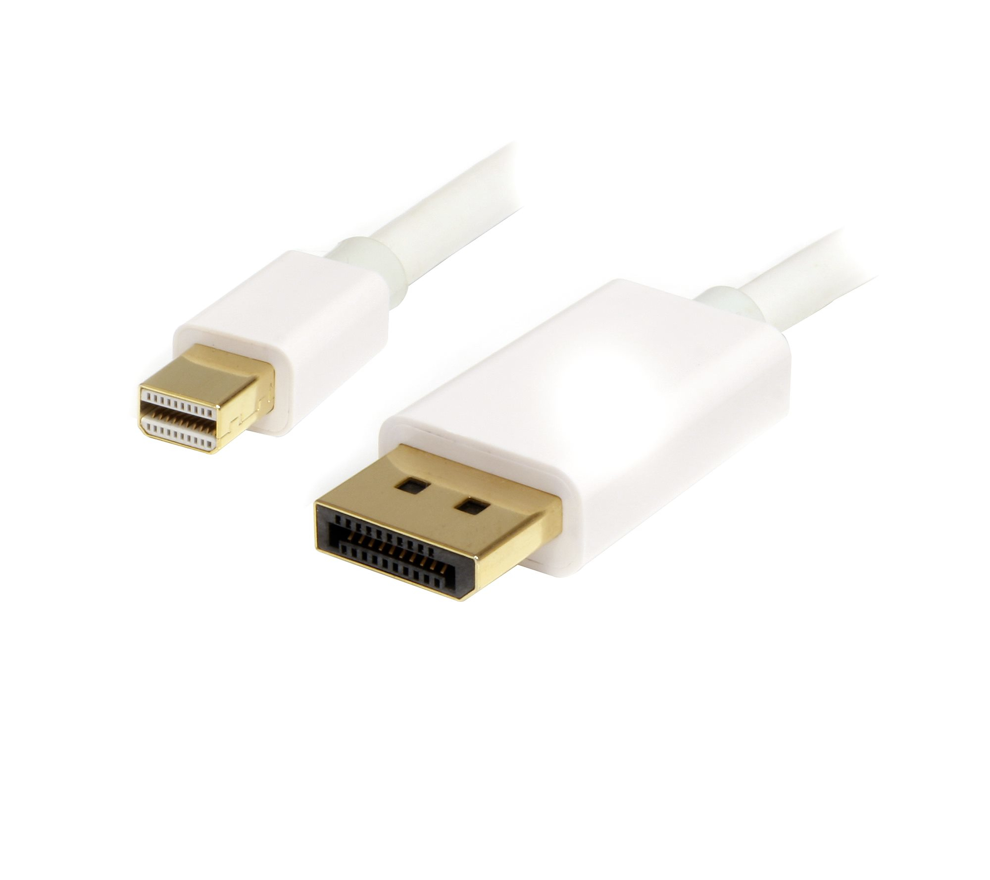 StarTech.com 3m Mini DisplayPort 1.2 auf DisplayPort Adapterkabel - mDP zu DP 4k x 2k Kabel - St/St - Weiß - DisplayPort-Kabel - Mini DisplayPort (M)