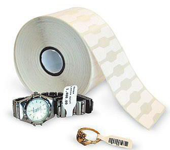 Zebra 8000D Jewelry - Polypropylen (PP) - permanenter Acrylklebstoff - weiß - 55.88 x 12.7 mm 21060 Etikett(en) (6 Rolle(n)