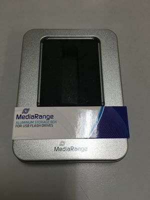 MEDIARANGE BOX901 - Aufbewahrungsbox - Silber - Rechteckig - Aluminium - Kunststoff - Monochromatisch - Universal
