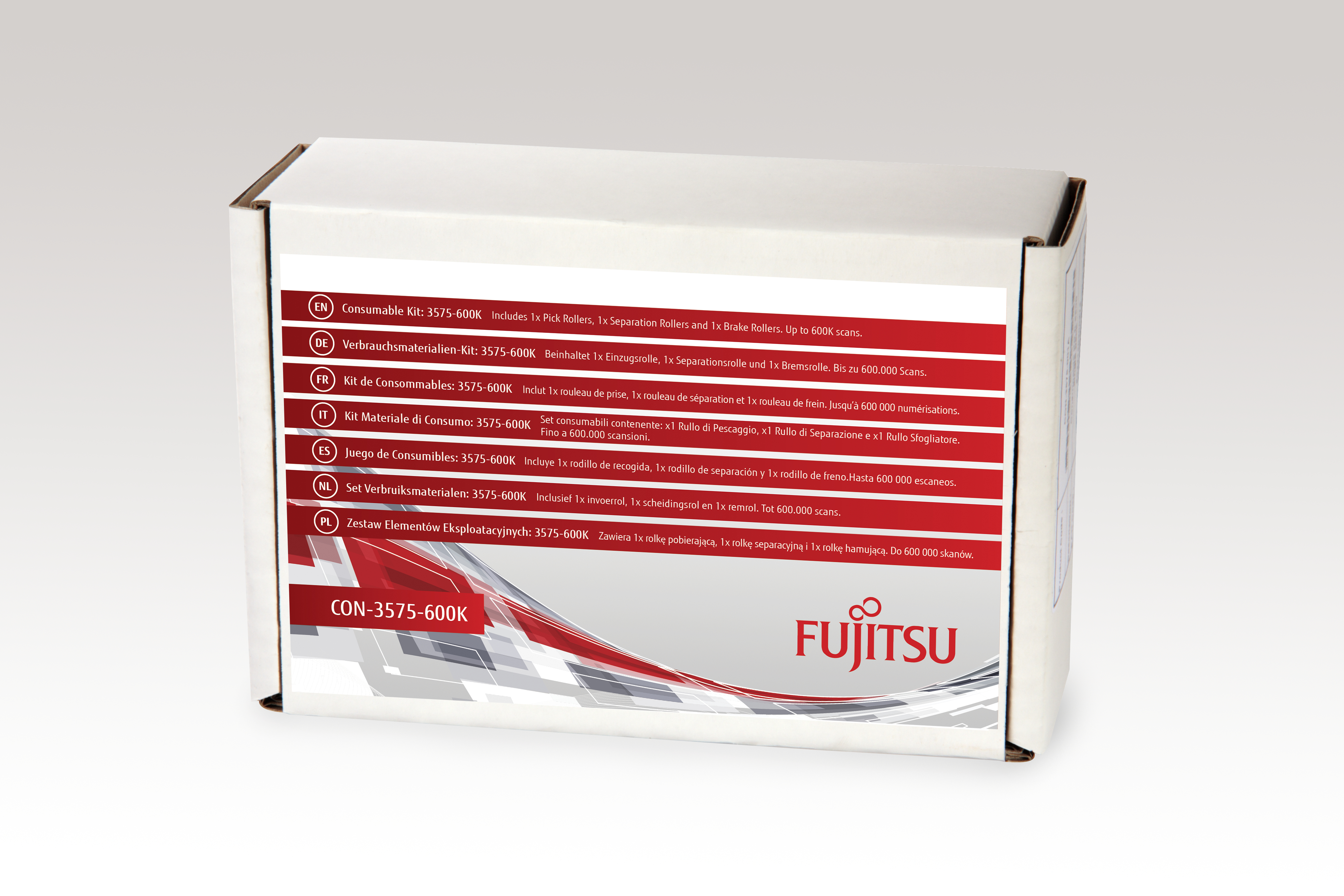 Fujitsu Consumable Kit: 3575-600K - Scanner - Verbrauchsmaterialienkit