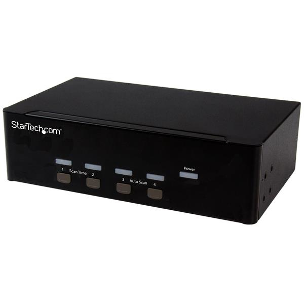 StarTech.com 4 Port KVM Switch mit Dual-VGA und 4-fach USB Hub