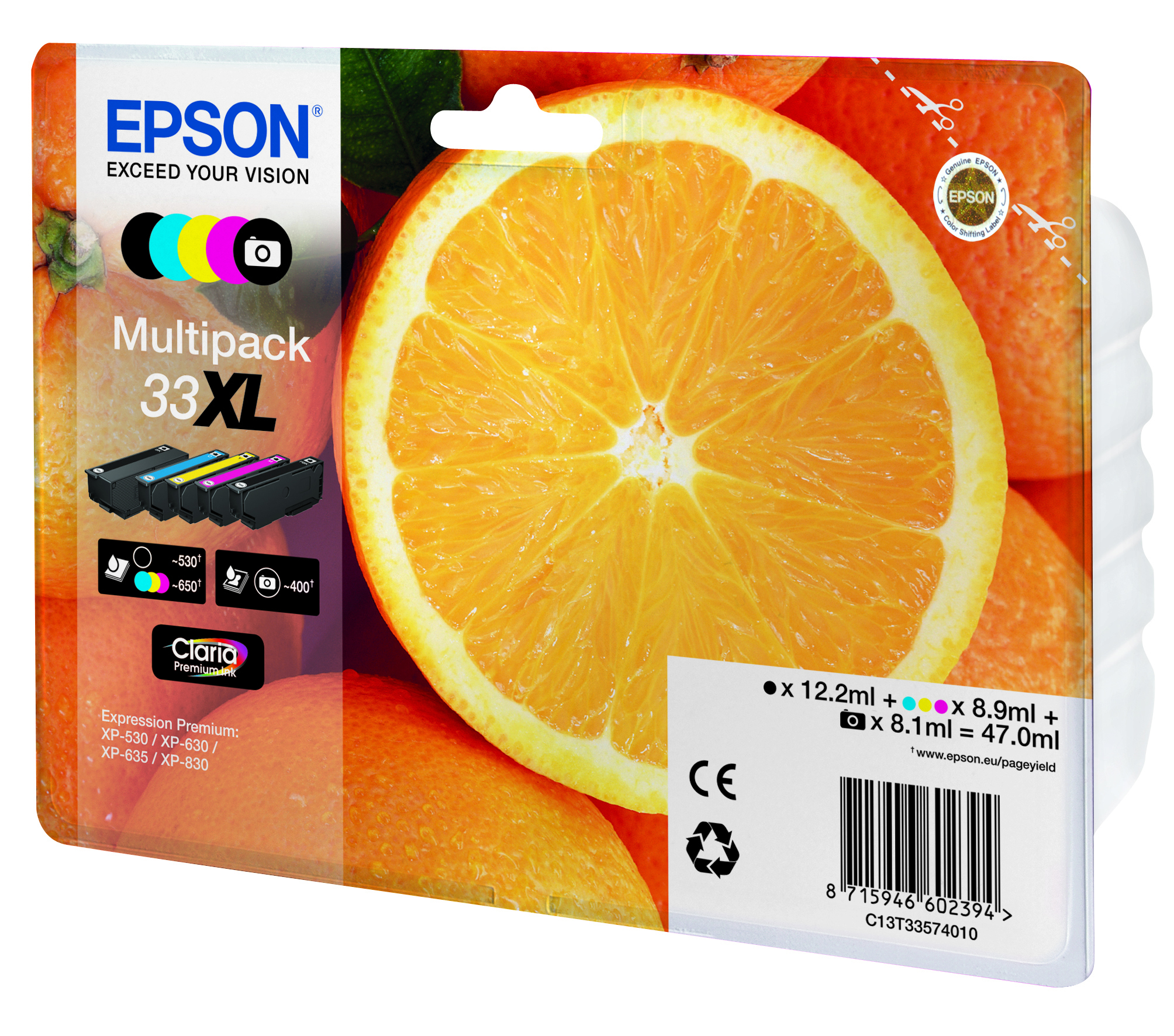 Epson 33XL Multipack - 5er-Pack - 47 ml - XL