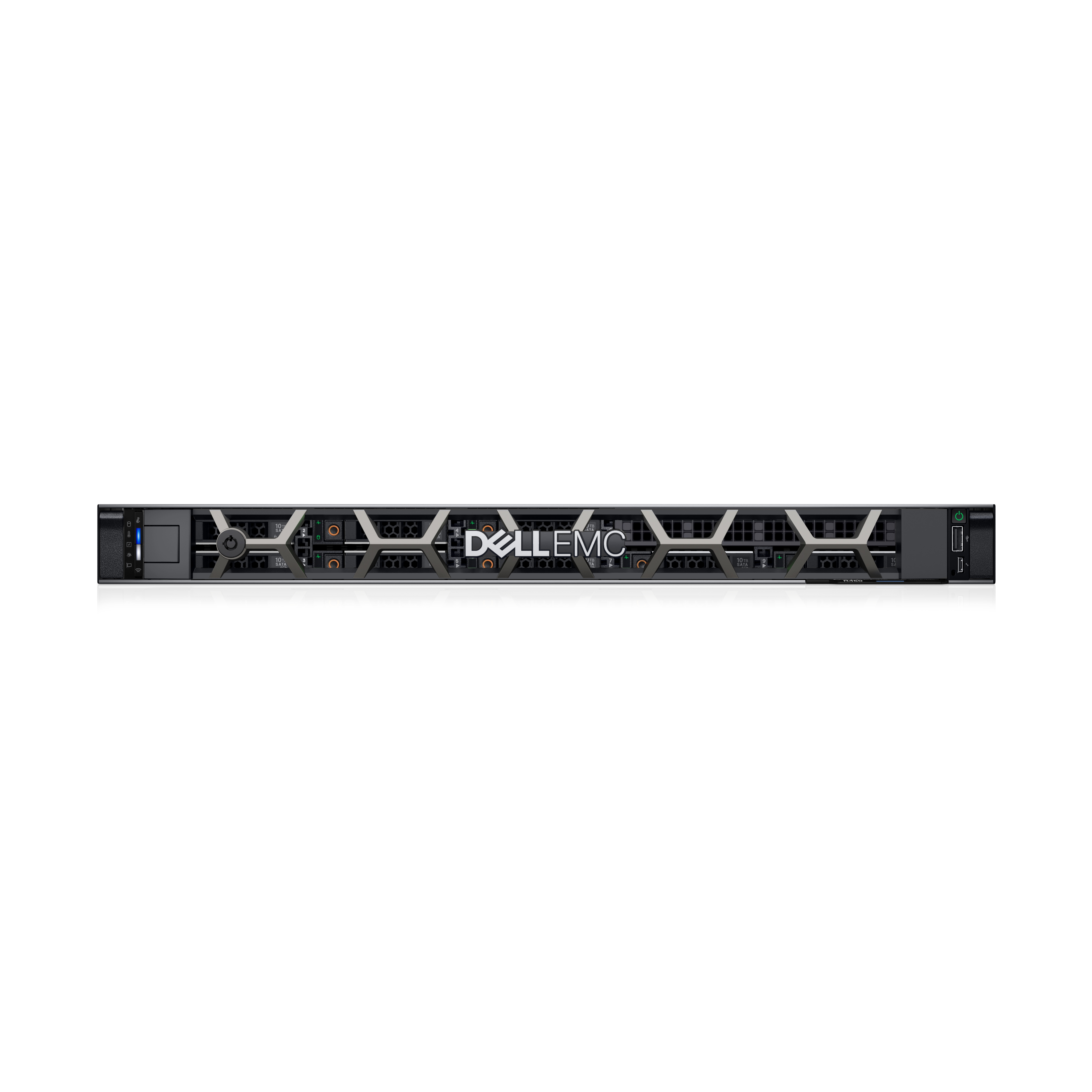 Dell PowerEdge R450 - Server - Rack-Montage - 1U - zweiweg - 1 x Xeon Silver 4310 / 2.1 GHz - RAM 16 GB - SAS - Hot-Swap 6.4 cm (2.5")