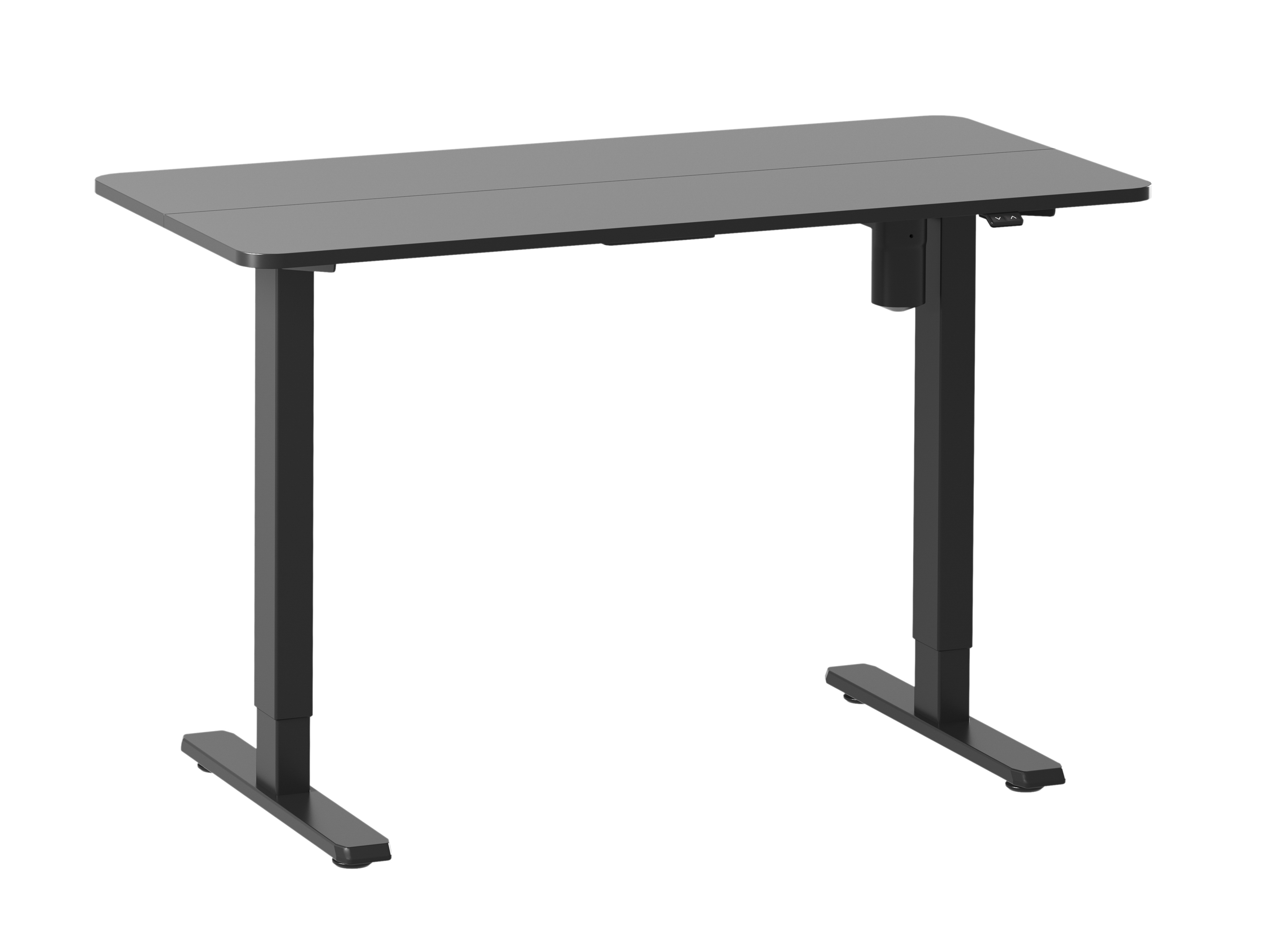 Equip ERGO Elektrisches-Sitz-Steh-Tischgestell - mit Tischplatte - schwarz - Gerade - Rechteckige Form - Kunststoff - Edelstahl - Homeoffice - Büro - Matt