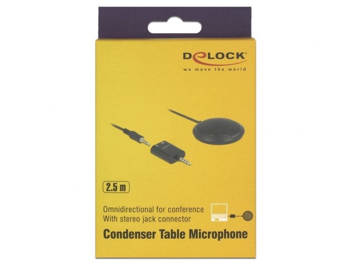 Delock Condenser Table Microphone - Mikrofon