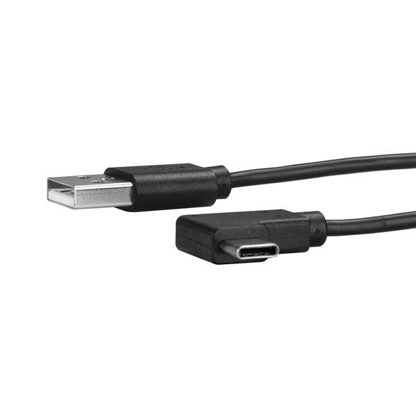 StarTech.com USB-A auf USB-C Kabel - rechts gewinkelt - St/St - 1m - USB 2.0 Kabel - USB Typ-C - USB A zu USB-C Kabel - USB-Kabel - USB (M)