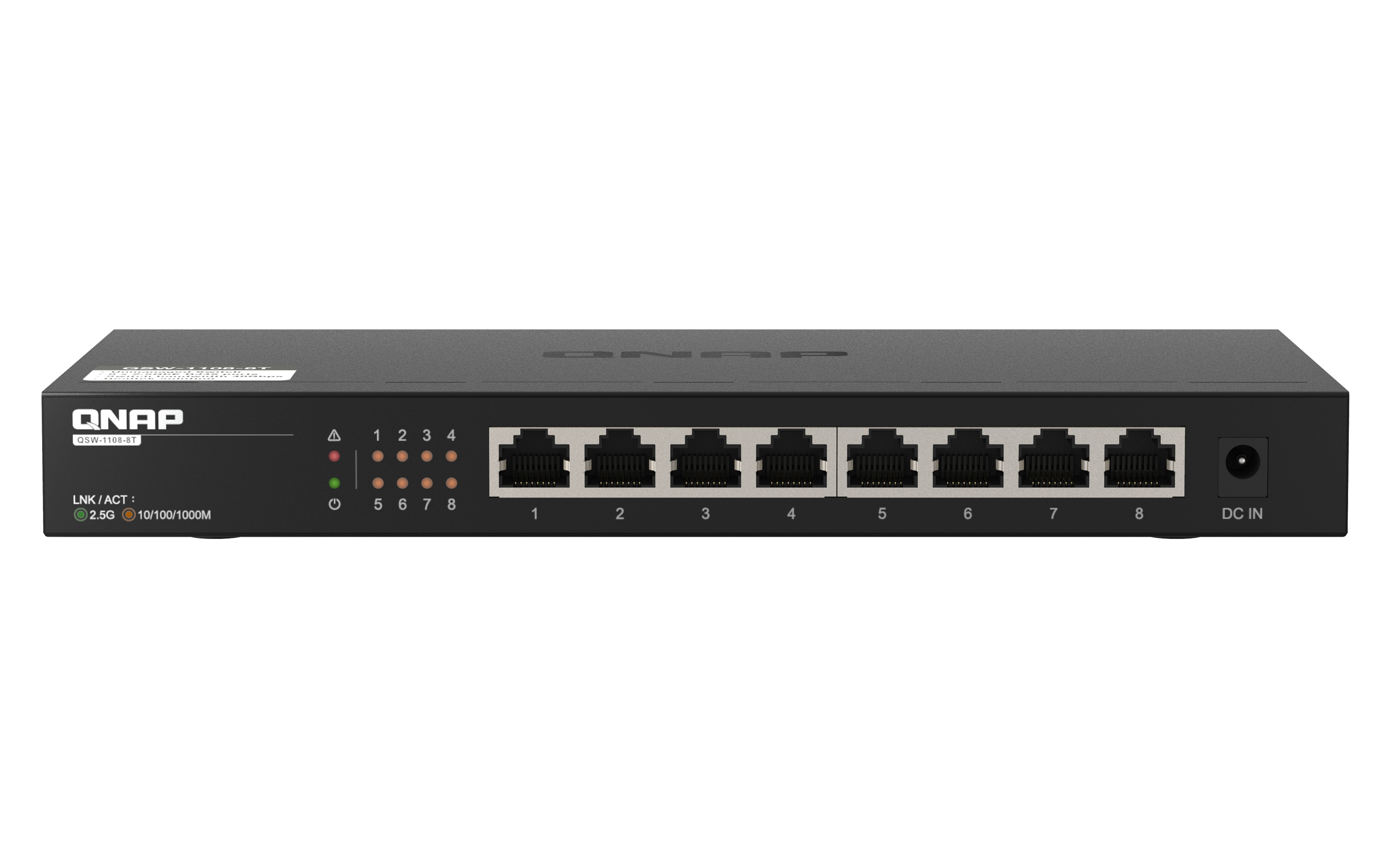QNAP QSW-1108-8T - Switch - unmanaged - 8 x 10/100/1000/2.5G