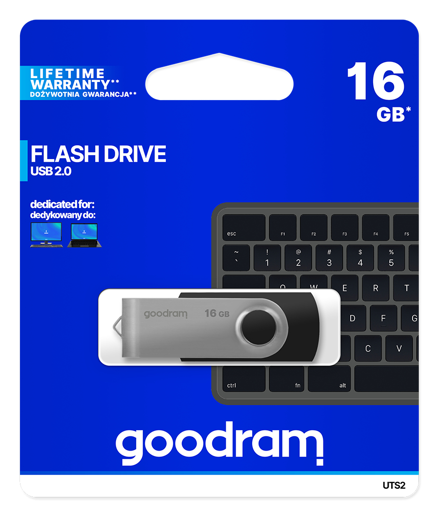 GoodRam UTS2 - USB-Flash-Laufwerk - 16 GB - USB 2.0