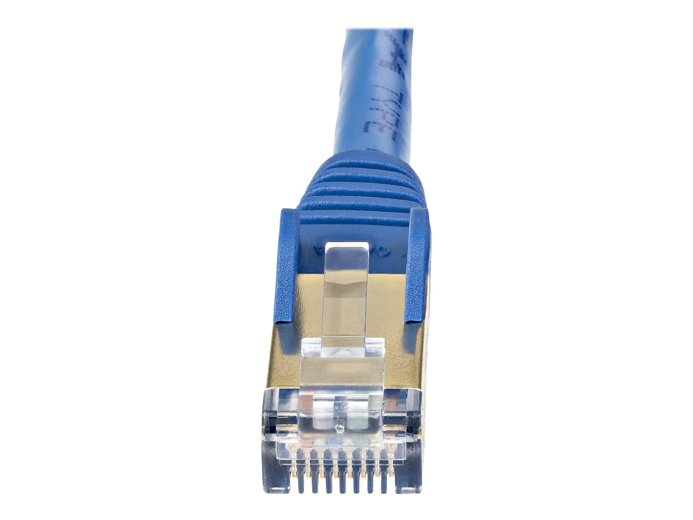 StarTech.com 5m CAT6A Ethernet Cable, 10 Gigabit Shielded Snagless RJ45 100W PoE Patch Cord, CAT 6A 10GbE STP Network Cable w/Strain Relief, Blue, Fluke Tested/UL Certified Wiring/TIA - Category 6A - 26AWG (6ASPAT5MBL)