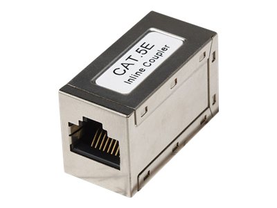 Intellinet Cat5e Inline-Kupplung, 8P8C Buchse auf 8P8C Buchse, FTP, Silber - Netzwerkkoppler - RJ-45 (W)