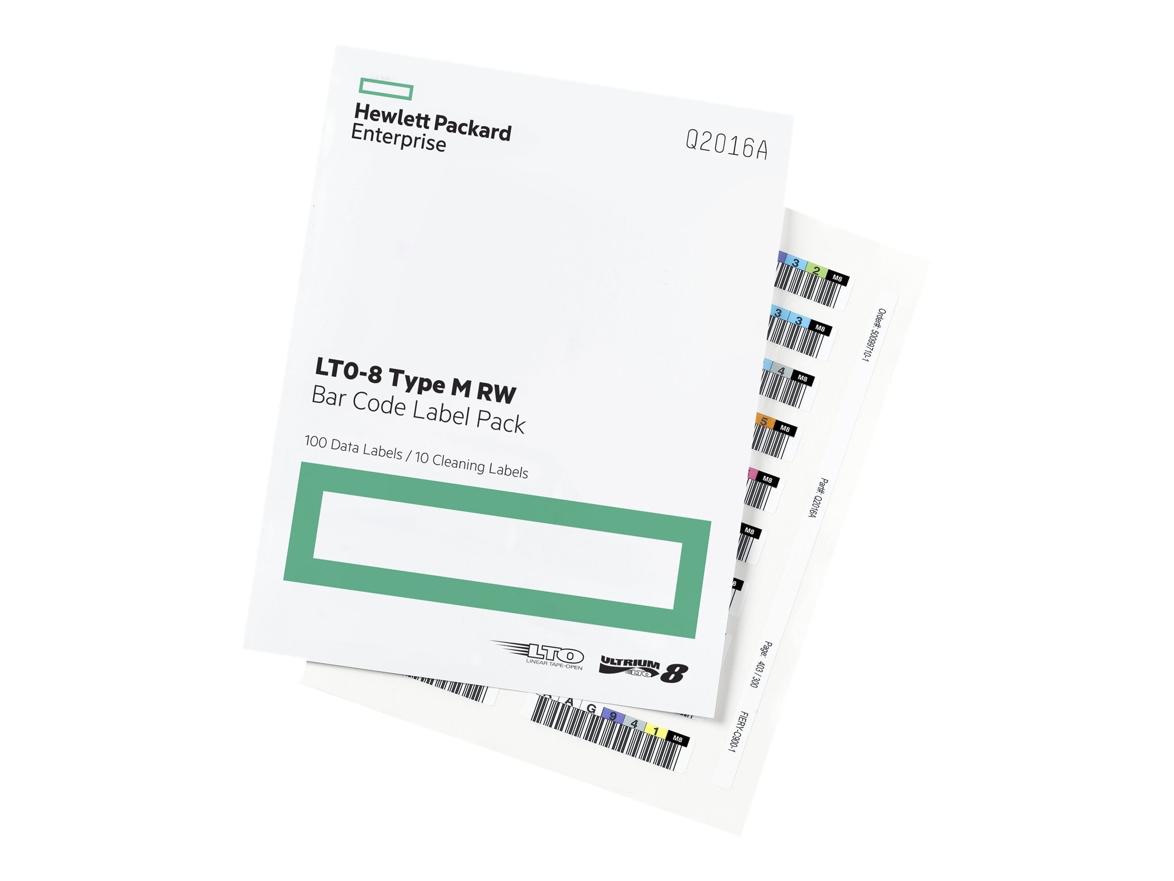 HPE LTO-7 Type M Ultrium RW Bar Code Label Pack
