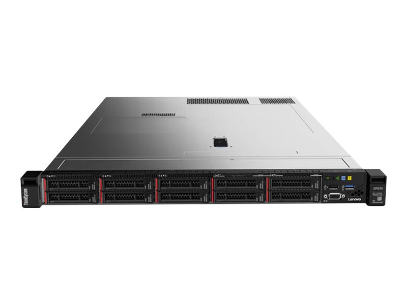 Lenovo ThinkSystem SR630 7X02 - Server - Rack-Montage - 1U - zweiweg - 1 x Xeon Silver 4208 / 2.1 GHz - RAM 32 GB - SAS - Hot-Swap 6.4 cm (2.5")