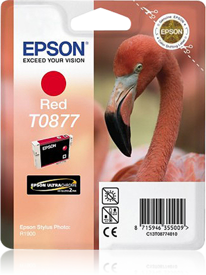 Epson T0877 - 11.4 ml - Rot - Original - Blisterverpackung