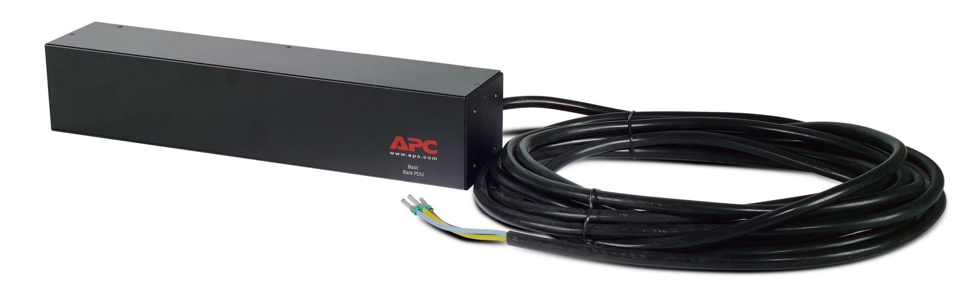 APC Basic Rack PDU - Steckdosenleiste (Rack - einbaufähig) - Wechselstrom 230 V - Eingabe, Eingang fest verdrahtet - Ausgangsanschlüsse: 4 (IEC 60320 C19)