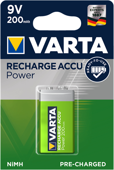 Varta Power Accu - Batterie 9V - NiMH - (wiederaufladbar)
