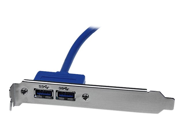StarTech.com 2 Port USB 3.0 A Buchse Slotblech - USB 3 Pin Header Slotblech Konsole - USB-Konsole - USB Typ A (W)