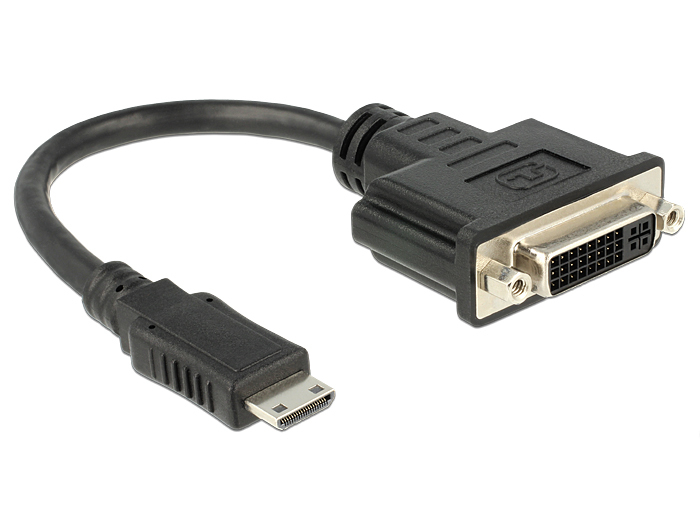 Delock Videoanschluß - mini HDMI (M) bis DVI-I (W)