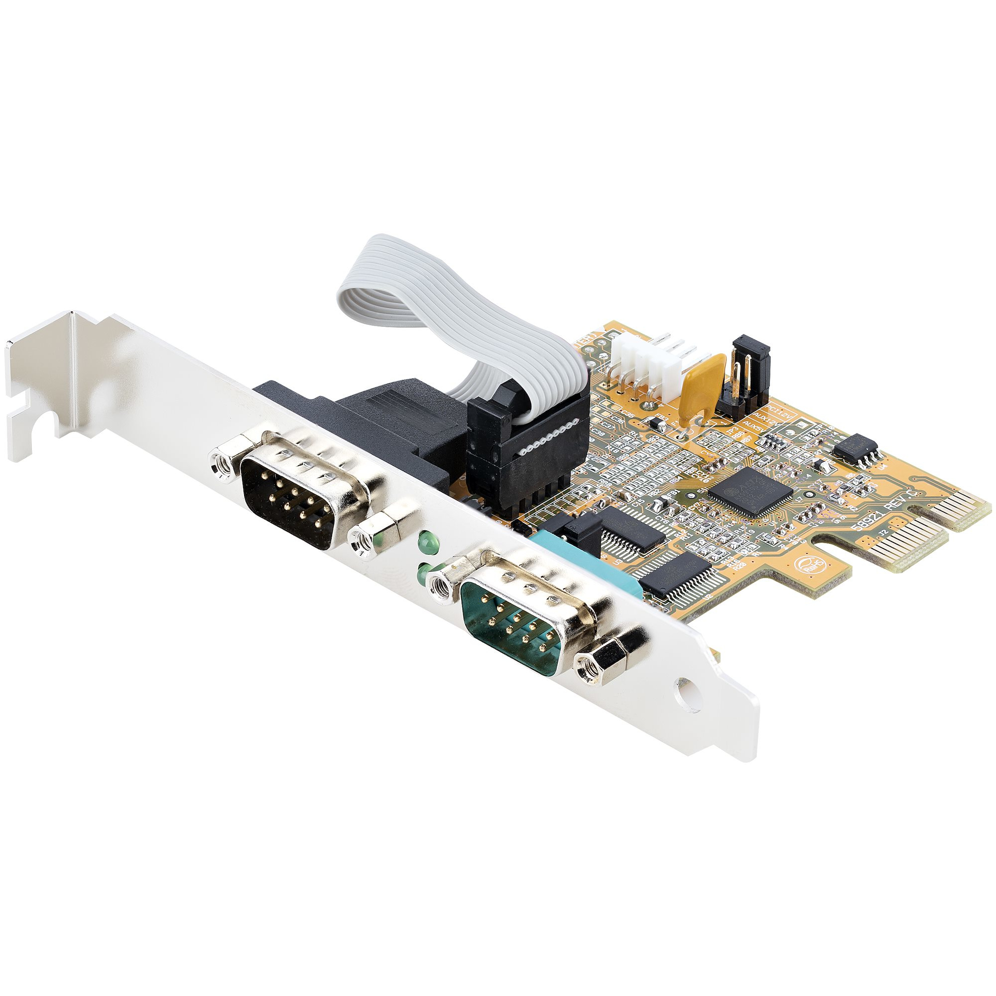 StarTech.com 2-Port PCI Express Serial Card, Dual Port PCIe to RS232 (DB9)
