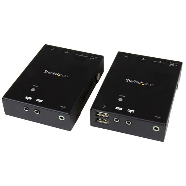 StarTech.com HDMI über CAT5 HD BaseT Extender mit 4 Port USB Hub, IR und Power over Ethernet