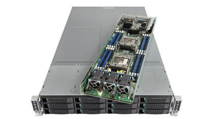 Intel Server System MCB2208WAF5 - Server - Rack-Montage - 2U - zweiweg - 2 x Xeon E5-2695V4 / 2.1 GHz - RAM 256 GB - SATA/PCI Express - Hot-Swap 6.4 cm (2.5")