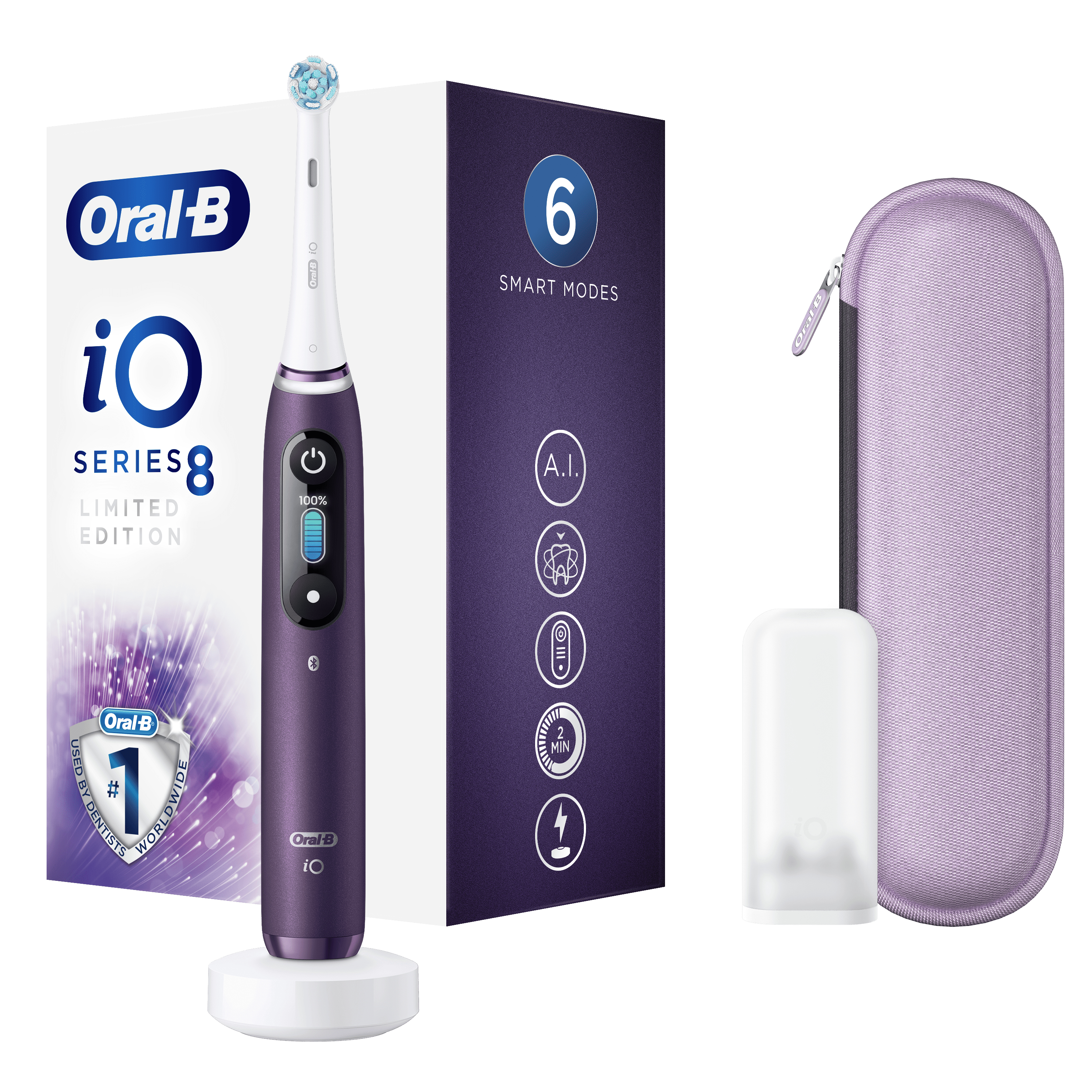 Oral-B iO Series 8 Elektrische Zahnbürst purple