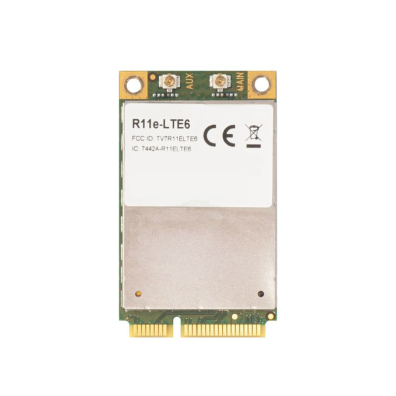 MikroTik 4G/LTE miniPCI-e card R11e-LTE6 - Mini-PCI - 0,3 Gbps