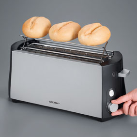 Cloer 3710 - Toaster - 4 Scheibe - Matte Black