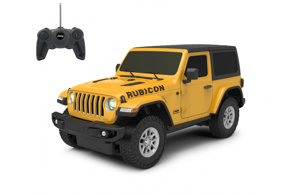 JAMARA Jeep Wrangler JL 1:24 gelb 27 MHz - Off-Road-Wagen - Elektromotor - 1:24 - Betriebsbereit (RTR) - Gelb - Junge