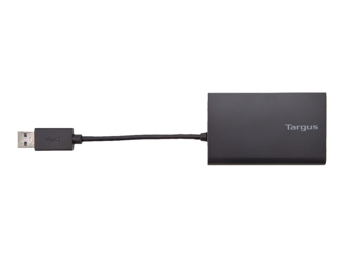 Targus Hub - 3 x SuperSpeed USB 3.0 + 1 x 10/100/1000