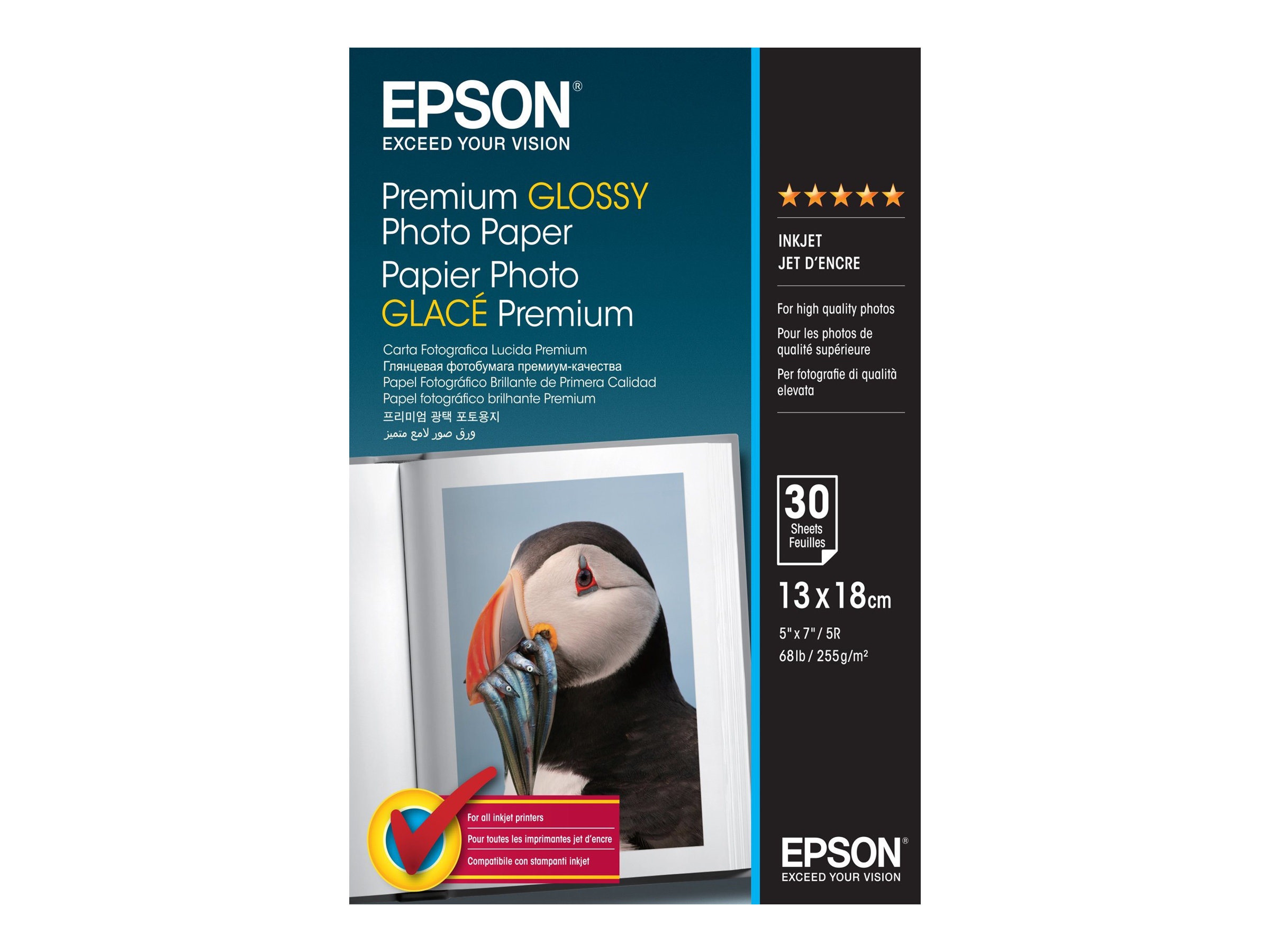 Epson Premium Glossy Photo Paper - Glänzend - 130 x 180 mm