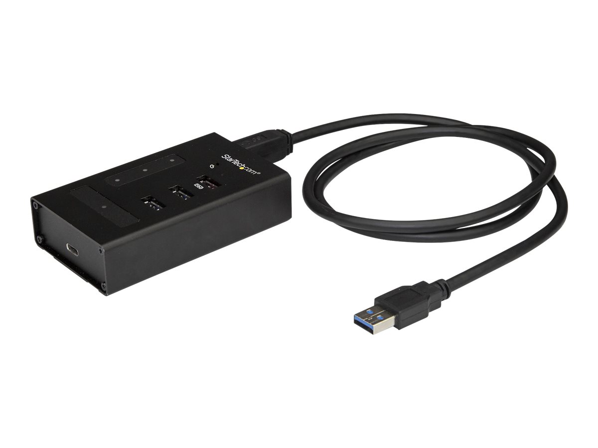 StarTech.com 4 Port USB Hub - Metall - USB-A zu 3x USB-A und 1x USB-C