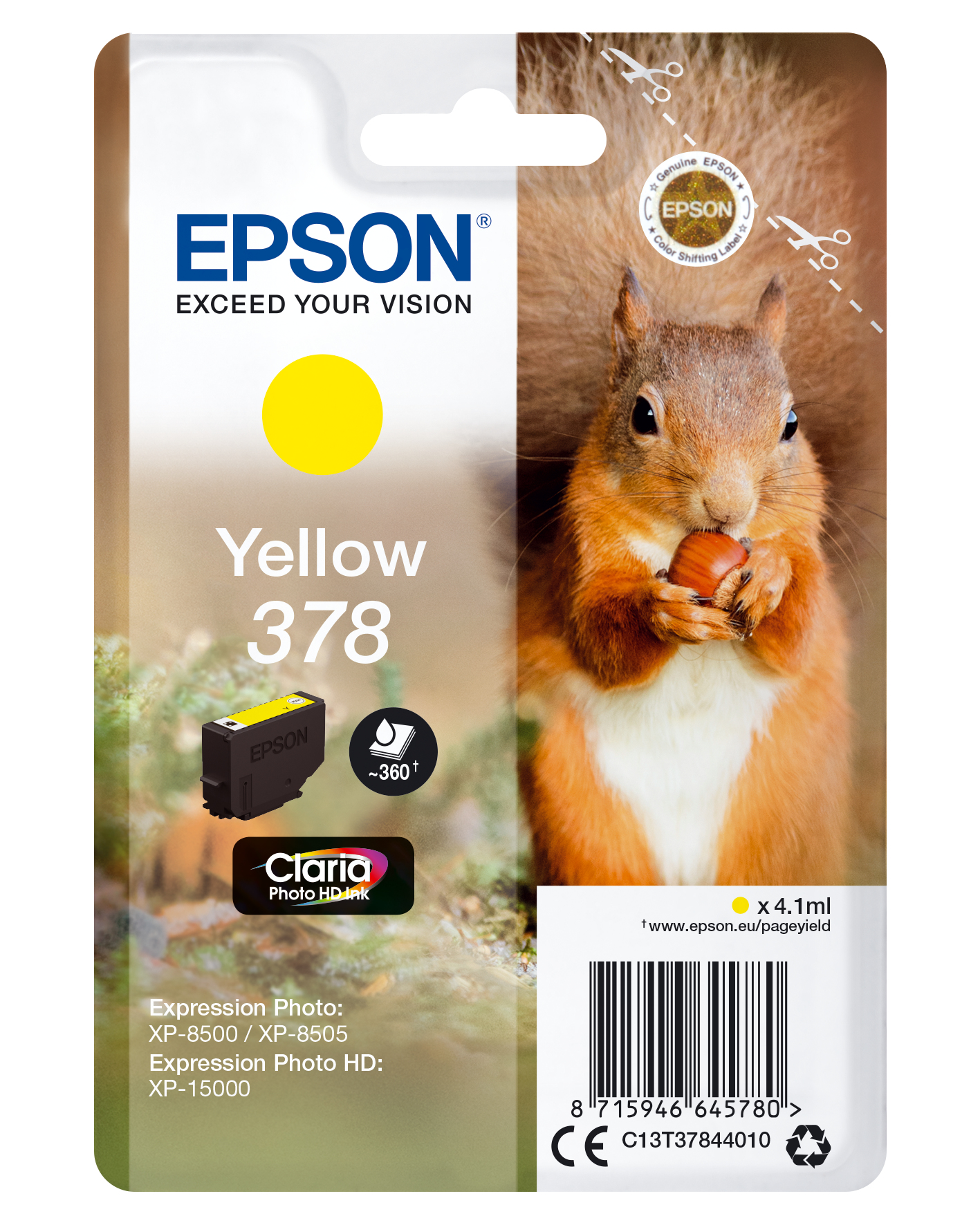 Epson 378 - 4.1 ml - Gelb - Original - Blisterverpackung