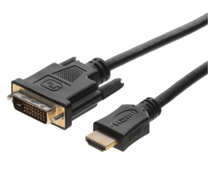 Helos Adapterkabel - HDMI männlich zu DVI-D männlich - 2 m - abgeschirmt - Schwarz - 4K-Support (4096 x 2160)