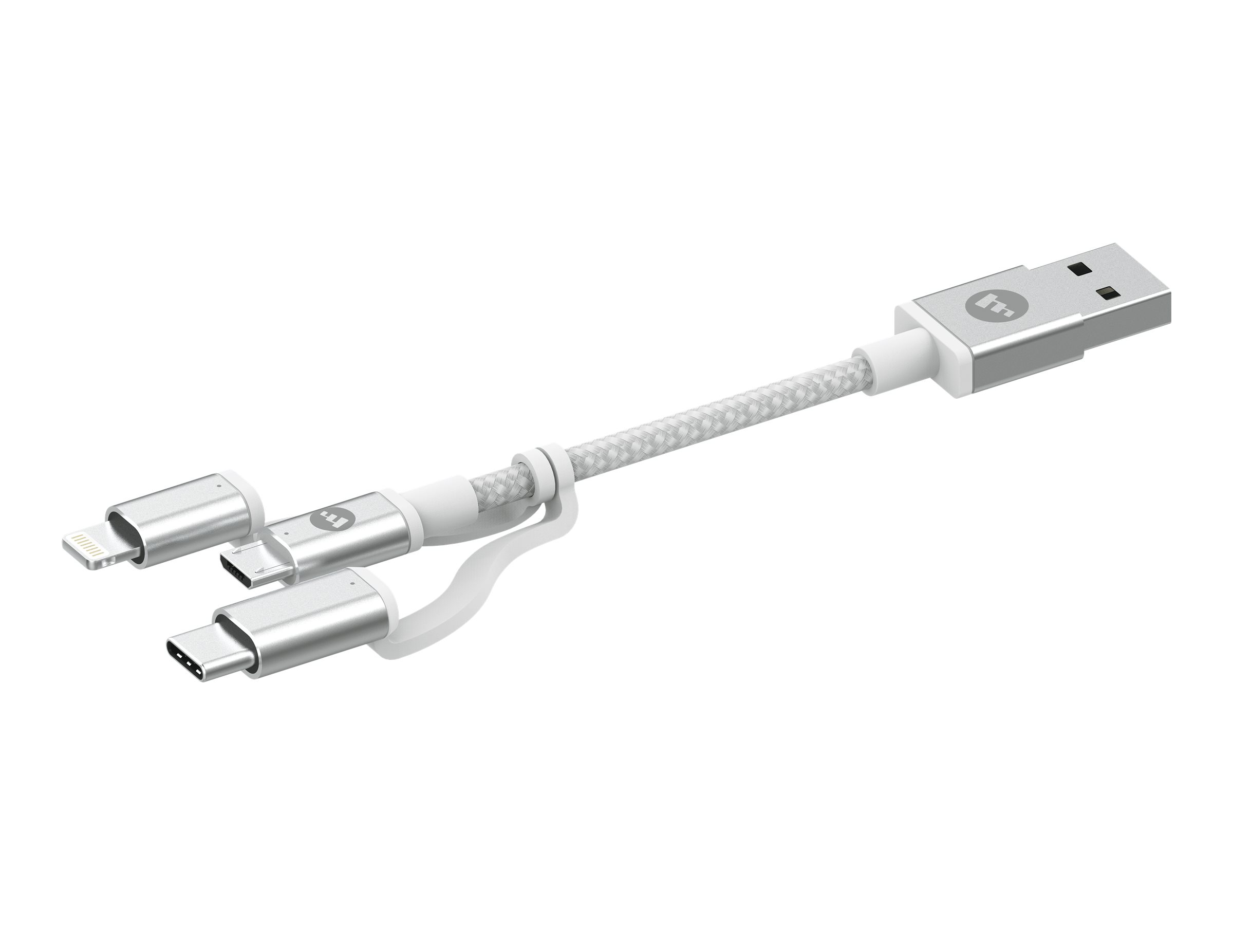 ZAGG Lade-/Datenkabel - USB männlich zu Micro-USB Typ B, Lightning, 24 pin USB-C männlich