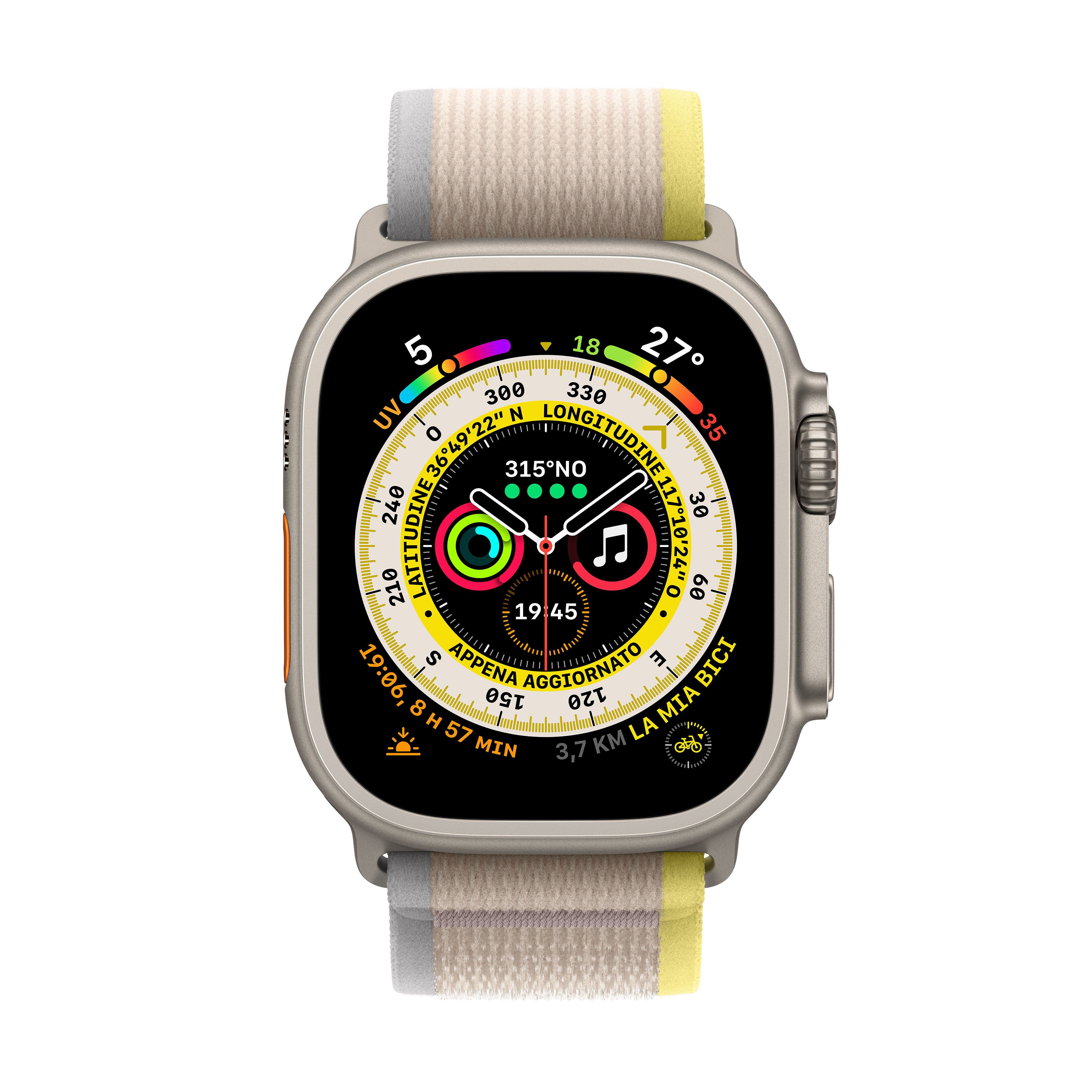 Apple Watch Ultra - 49 mm - Titan - intelligente Uhr mit Trail Loop