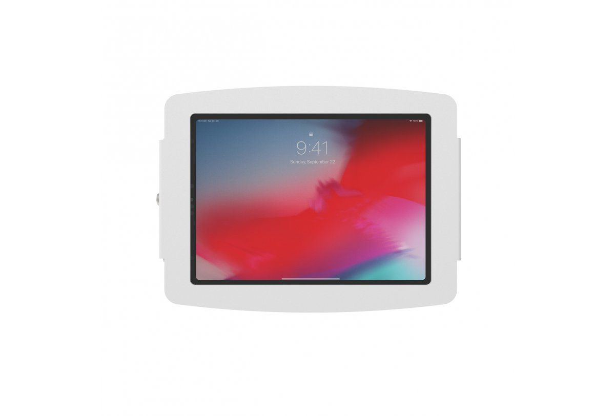 Compulocks iPad 10.2" Space Enclosure Wall Mount - Gehäuse - für Tablett - verriegelbar - hochwertiges Aluminium - weiß - Bildschirmgröße: 25.9 cm (10.2")