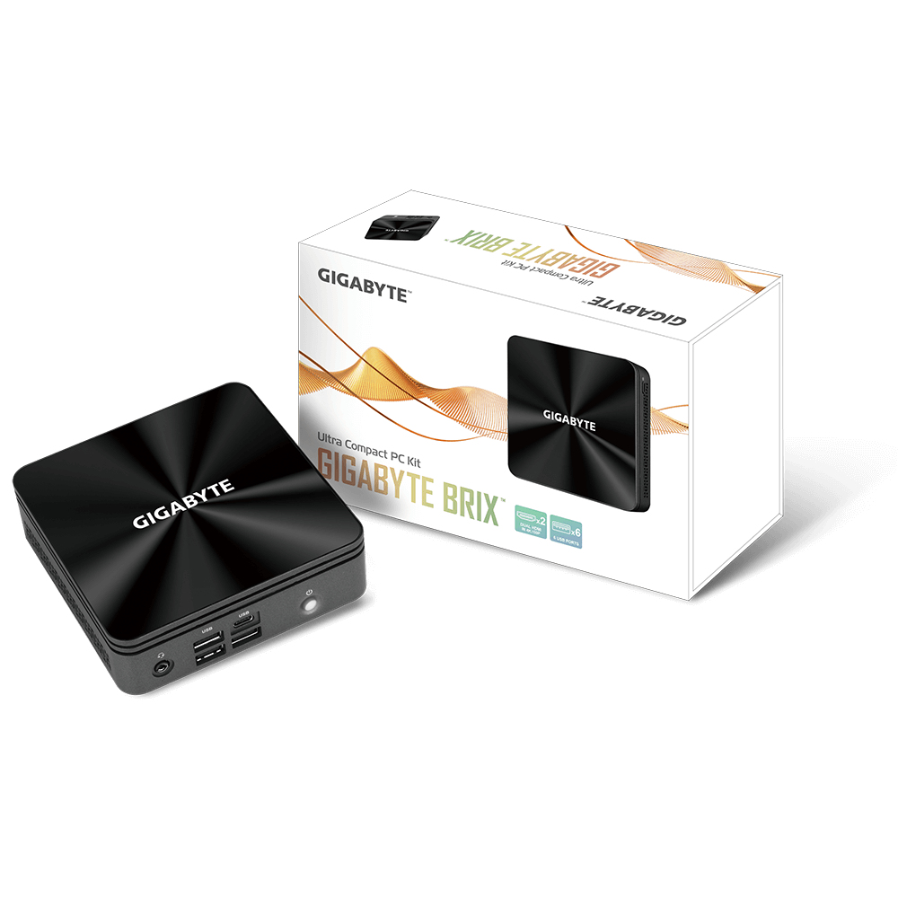 Gigabyte GB-BRi5-10210(E) - UCFF - Mini-PC Barebone - DDR4-SDRAM - M.2 - PCI Express - Serial ATA III - Eingebauter Ethernet-Anschluss - Wi-Fi 5 (802.11ac)