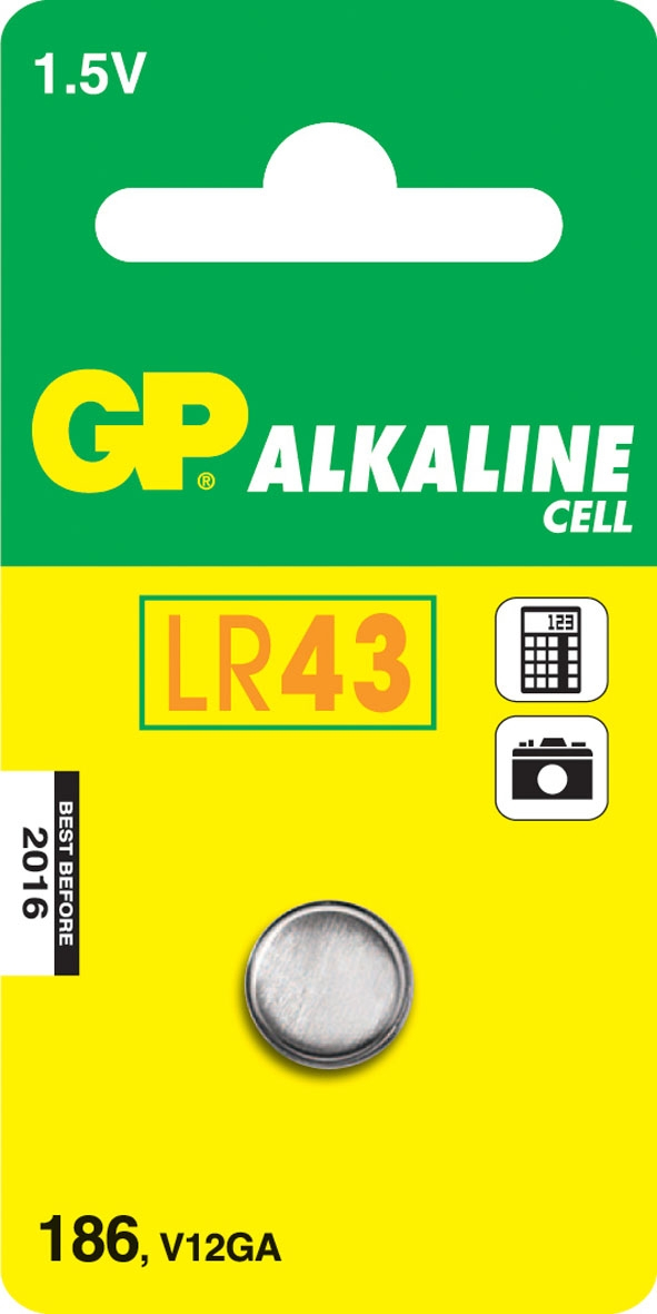GP Battery Alkaline Cell 186 - Einwegbatterie - Alkali - 1,5 V - 1 Stück(e) - Edelstahl - 4,2 mm