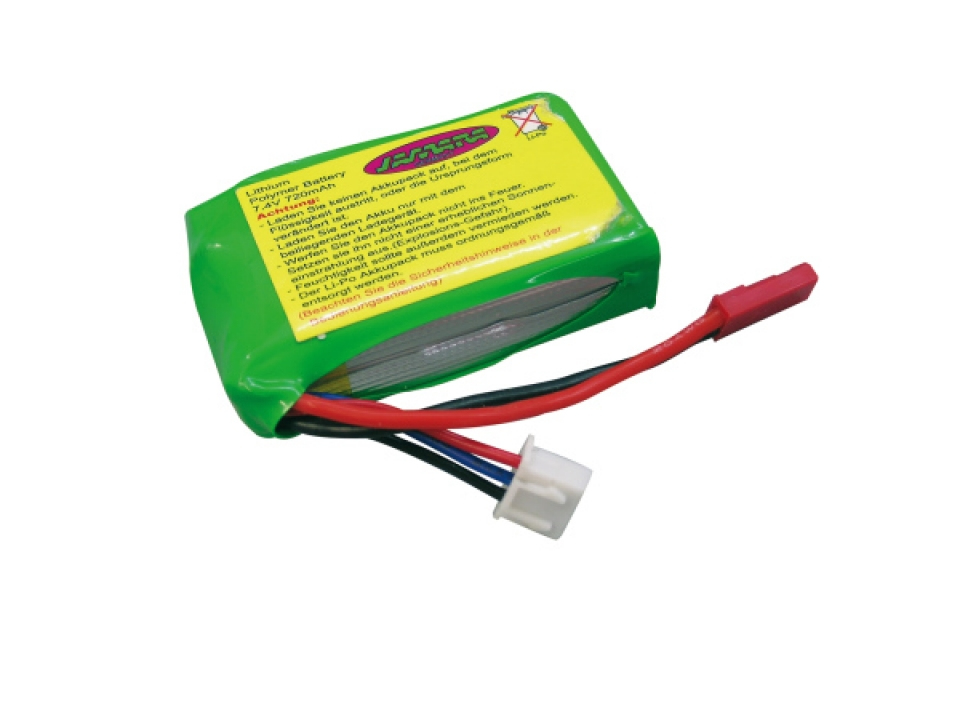 JAMARA 030439 - Batterie/Akku - Lama 2 - Grün - Gelb - Lithium Polymer (LiPo) - 800 mAh - 7,4 V