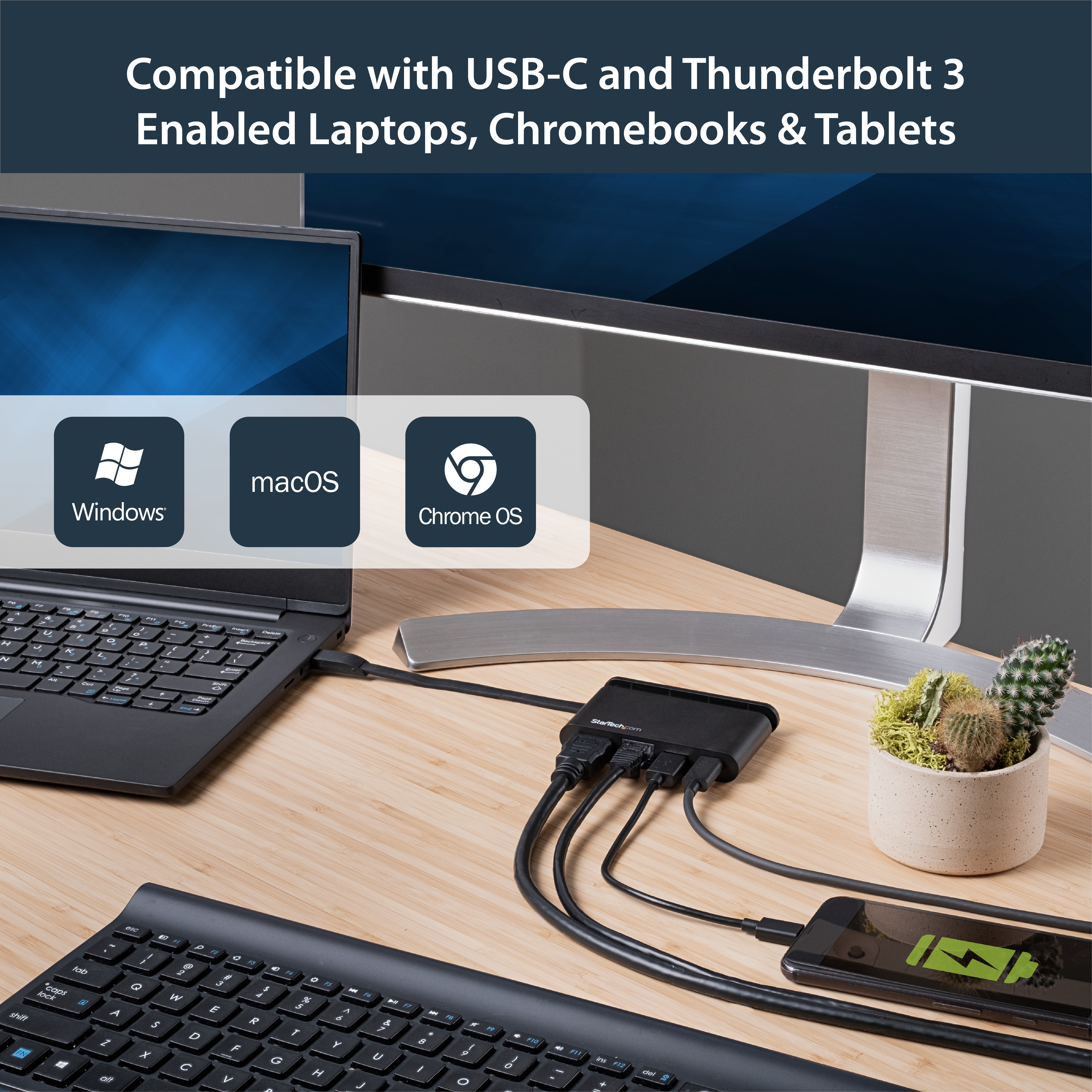 StarTech.com USB C Multiport Adapter mit HDMI