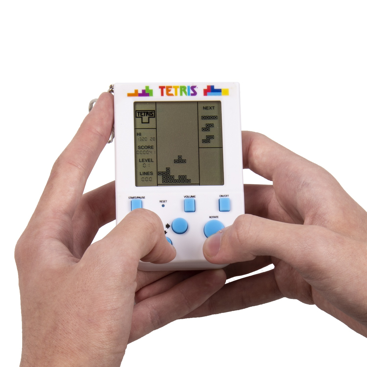 Thumbs Up ! Schlüsselanhänger Retro"Tetris Arcade" weiß