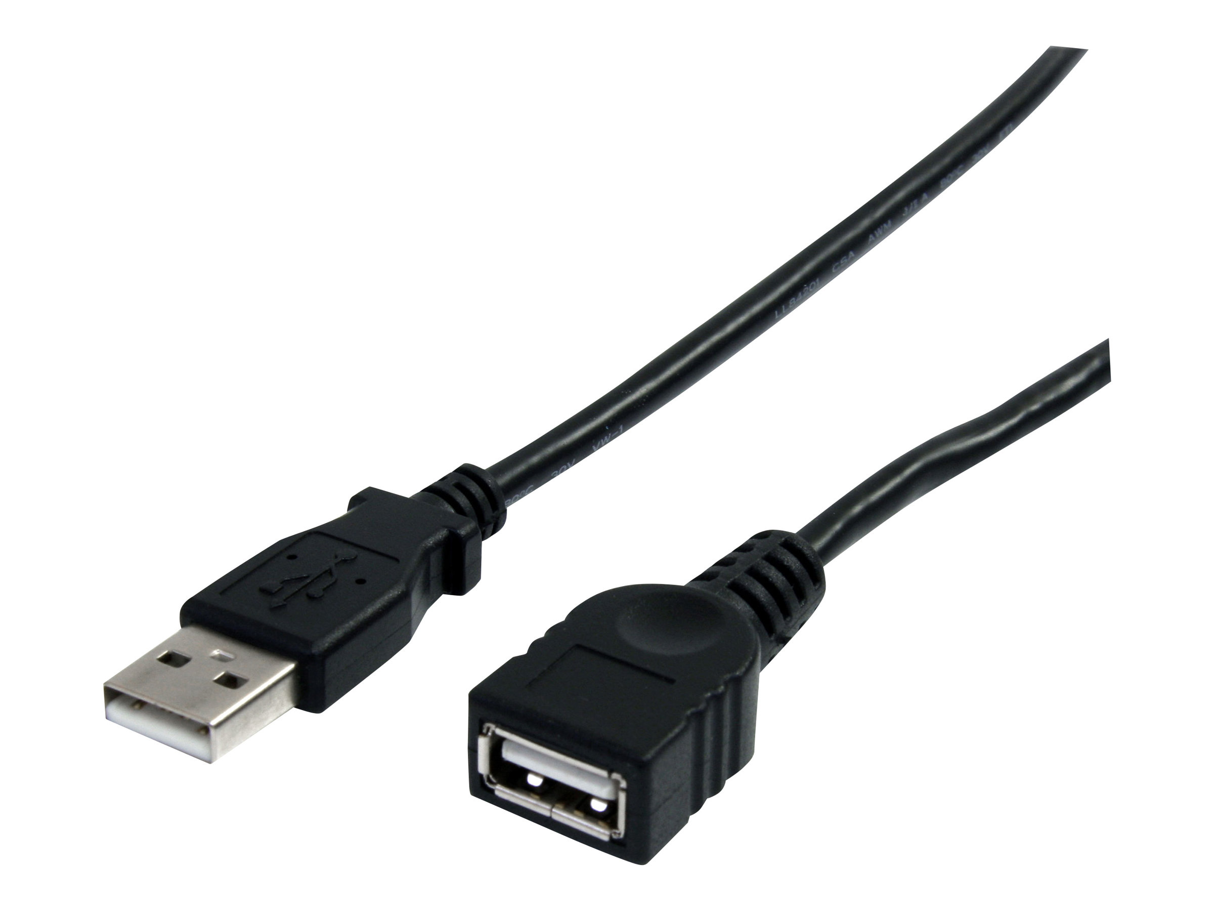 StarTech.com 1,8m USB 2.0 A Verlängerungskabel - Stecker / Buchse - USB Verlängerung - Schwarz - USB-Verlängerungskabel - USB (M)