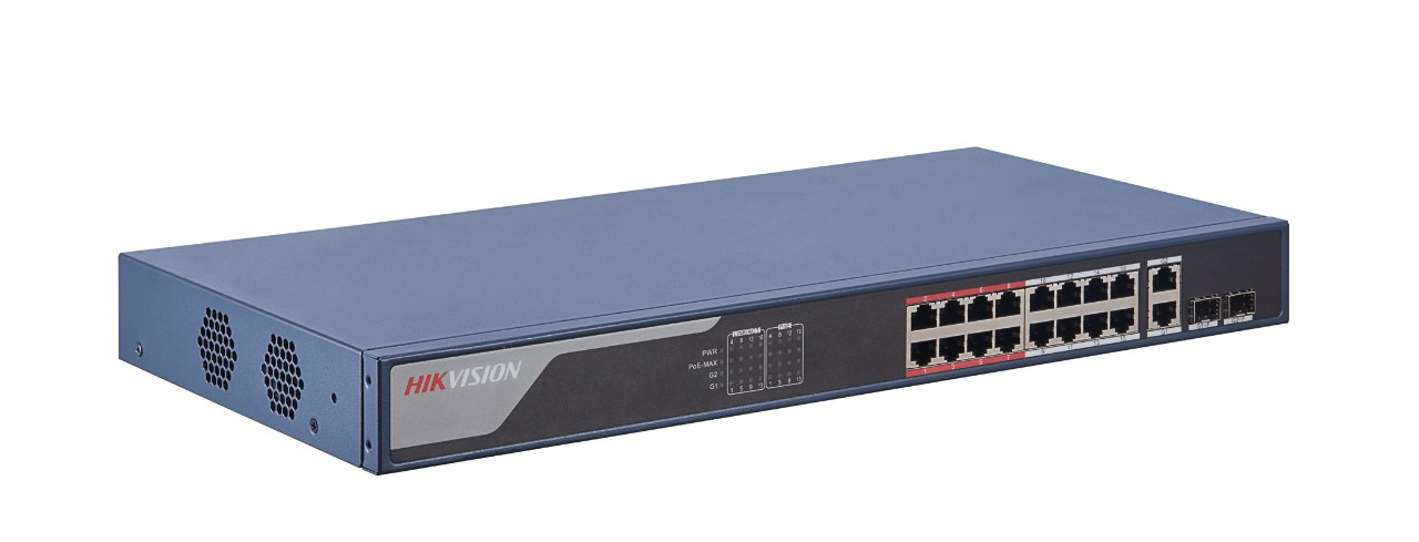 Hikvision 16 Port Fast Ethernet Smart POE Switch