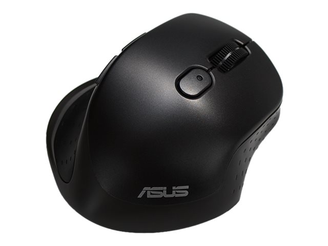ASUS MW203 - Maus - ergonomisch - optisch - 5 Tasten - kabellos - Bluetooth, 2.4 GHz - kabelloser Empfänger (USB)