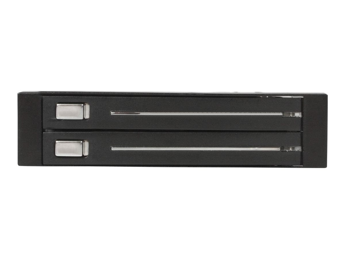 StarTech.com SATA Wechselrahmen 3,5 Zoll trägerlos - Mobiles Festplatten Speicher Rack für 2x 6,4cm (2,5)