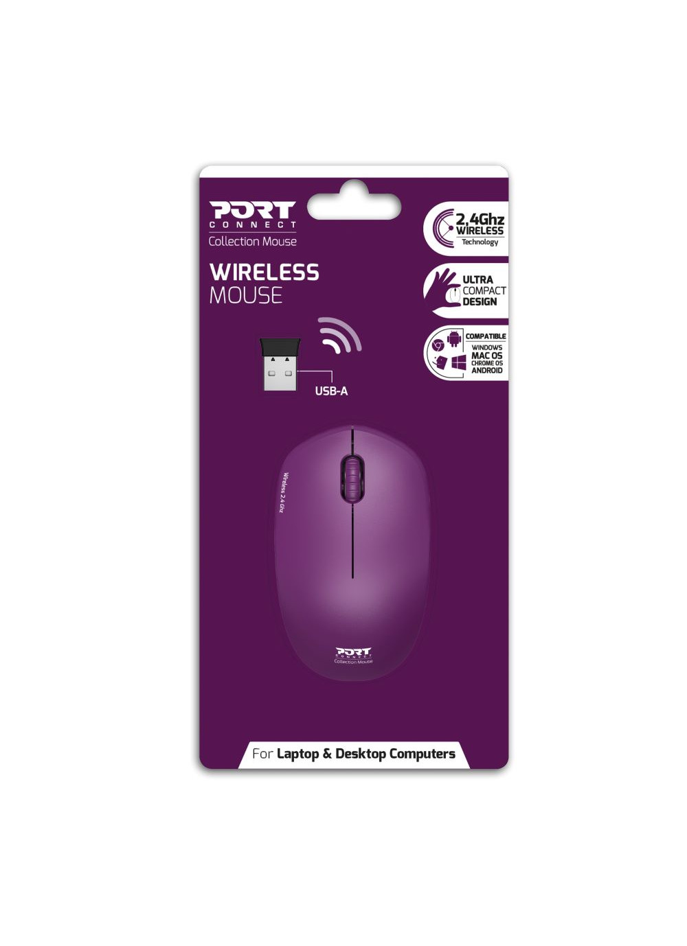 PORT Designs Mysz PORT DESIGNS 900539 Wireless PURPLE