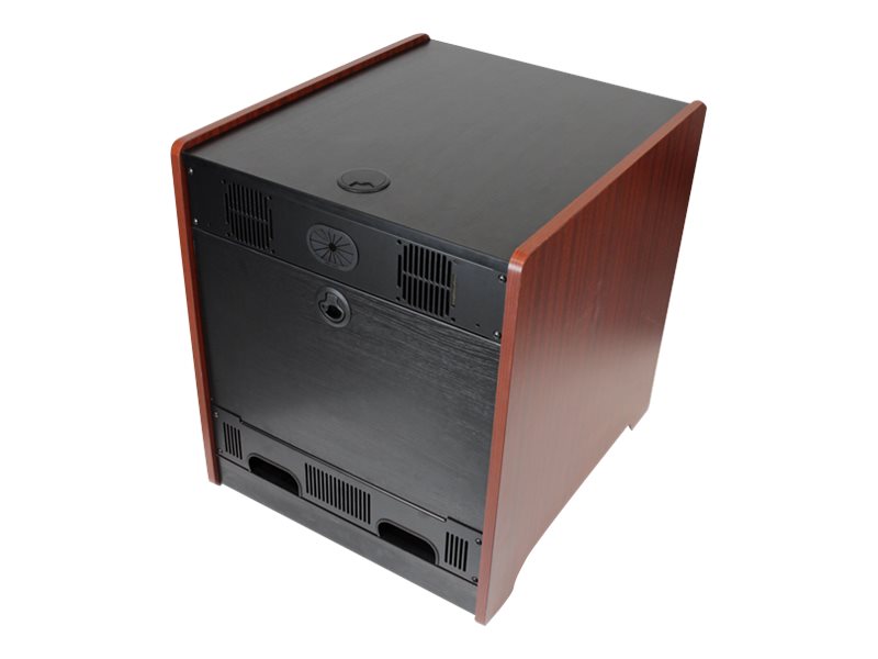 StarTech.com "12U AV Rack Cabinet - 21? Deep - Wood Finish - Floor Standing Enclosure for 19"" Audio Video Component, Server Room & Network Equipment (RKWOODCAB12)"