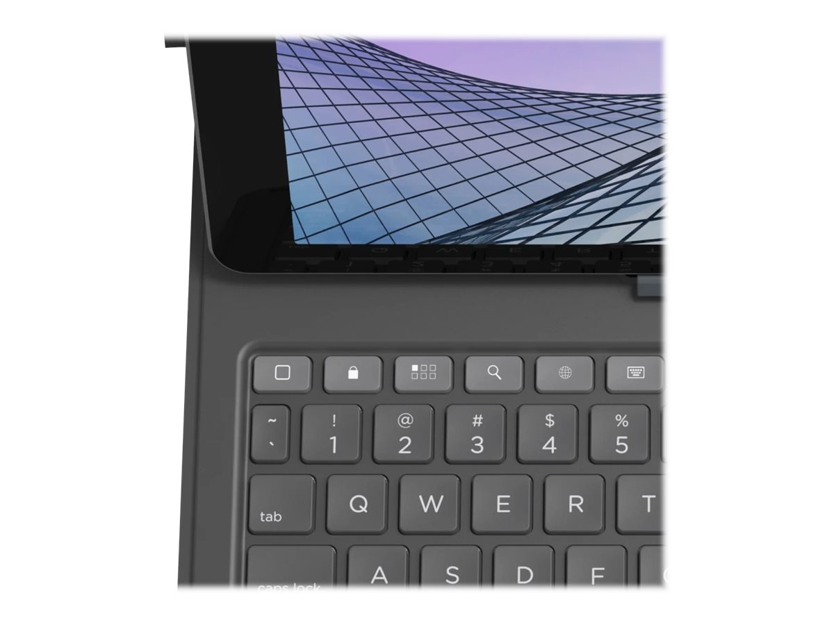 ZAGG Messenger Folio 2 - Tastatur und Foliohülle - Bluetooth - Nordisch - holzkohlefarben  Tastatur, holzkohlefarben  Gehäuse - für Apple 10.2-inch iPad; 10.5-inch iPad Air (3. Generation)