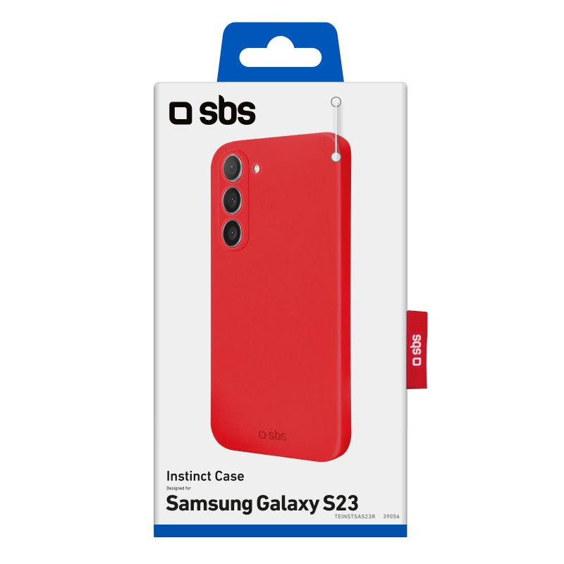 SBS Cover Instinct für Samsung Galaxy S23 rot