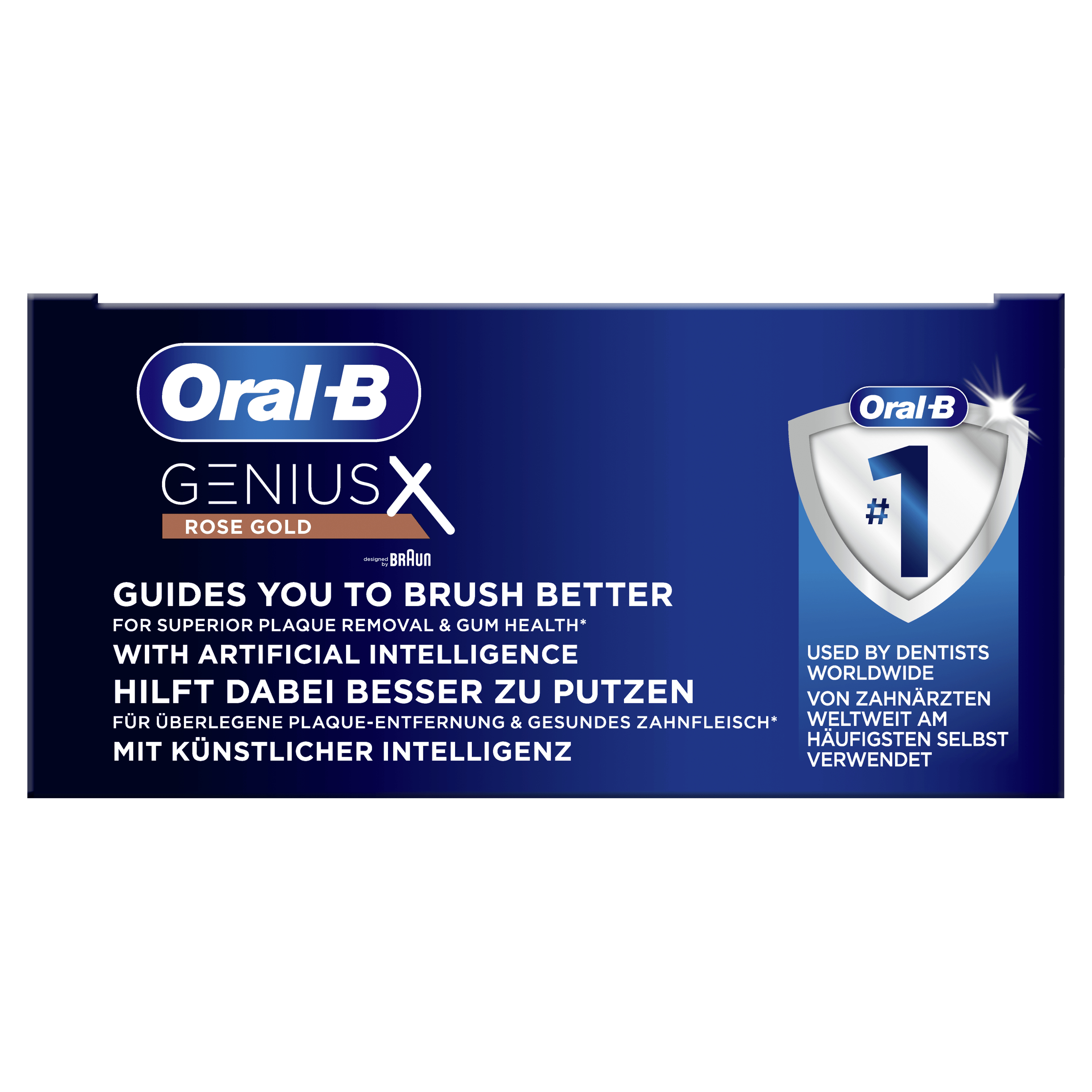 Oral-B Genius X - Zahnbürste - Rose Gold